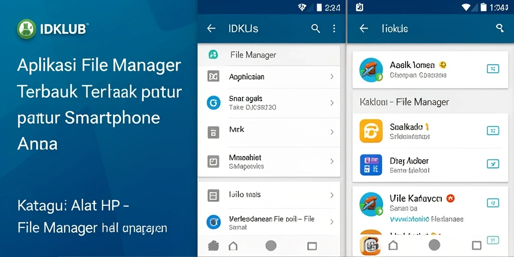 Tampilan antarmuka aplikasi IDKLUB yang sederhana dan efisien.