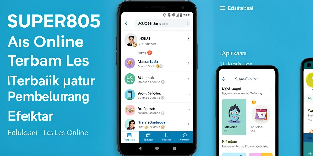 Tampilan antarmuka SUPER805 yang user-friendly dan interaktif.