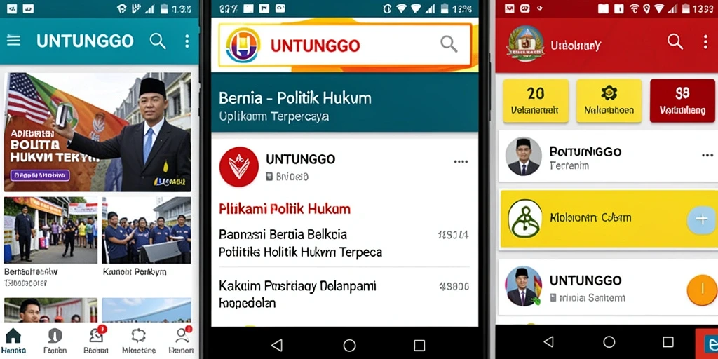 Tampilan antarmuka aplikasi UNTUNGGO yang jelas dan informatif.