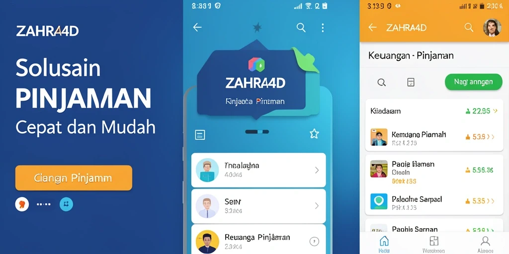 Antarmuka aplikasi ZAHRA4D yang user-friendly dan informatif.